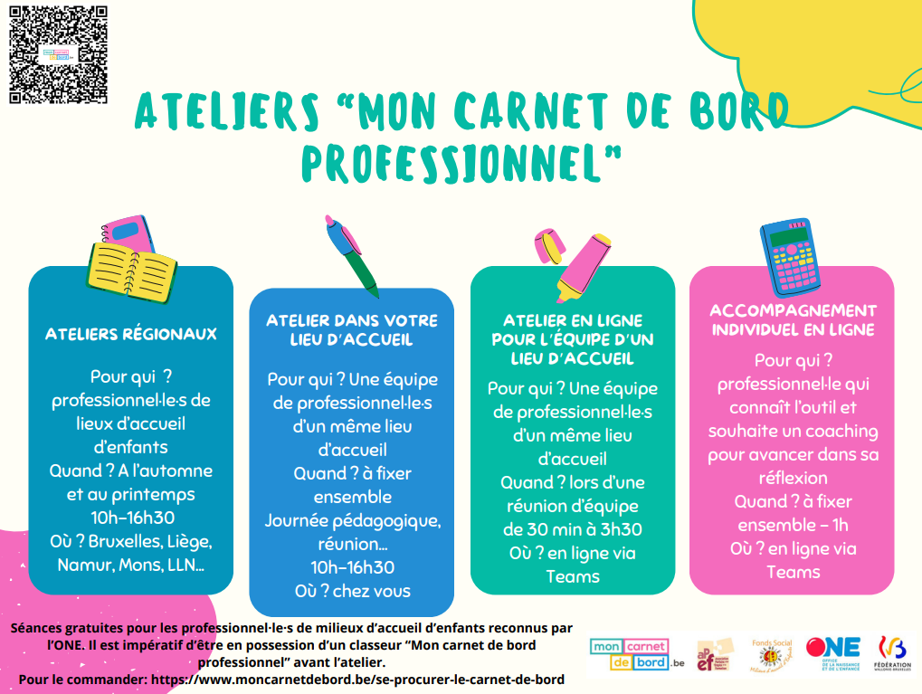 Calendrier ateliers 2024